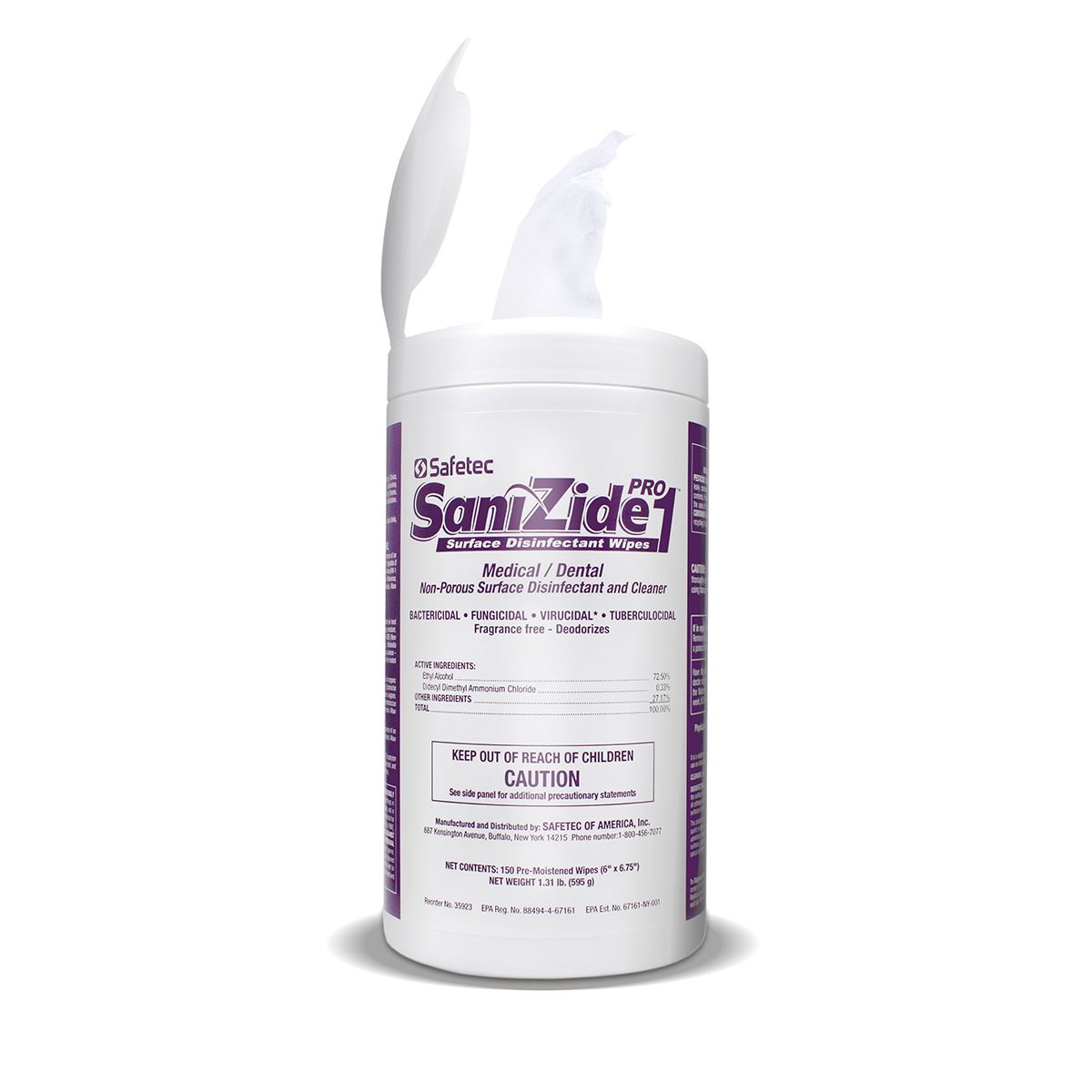 Wipes Surface Disinfectant SaniZide Pro 1® 6 Inc .. .  .  